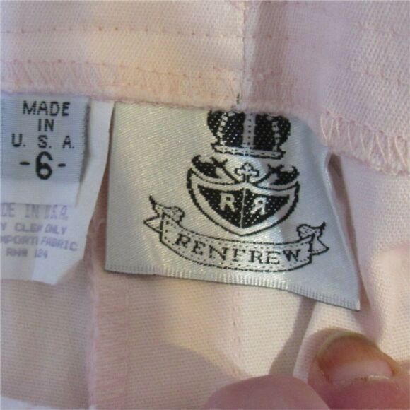 Womens Short Sz 6 Light Pink High Waist Preppy Cotton Blend Renfrew - Picture 6 of 6